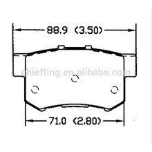 fabricantes de pastilhas de freio D1086 43022-S9A-010 para Honda Akula pastilhas de freio de desconto traseiro